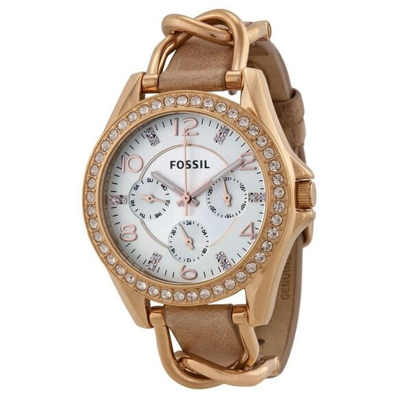 NWT Fossil Fashion Ladies Quartz Steel Authentic Watch - Picture 1 of 3